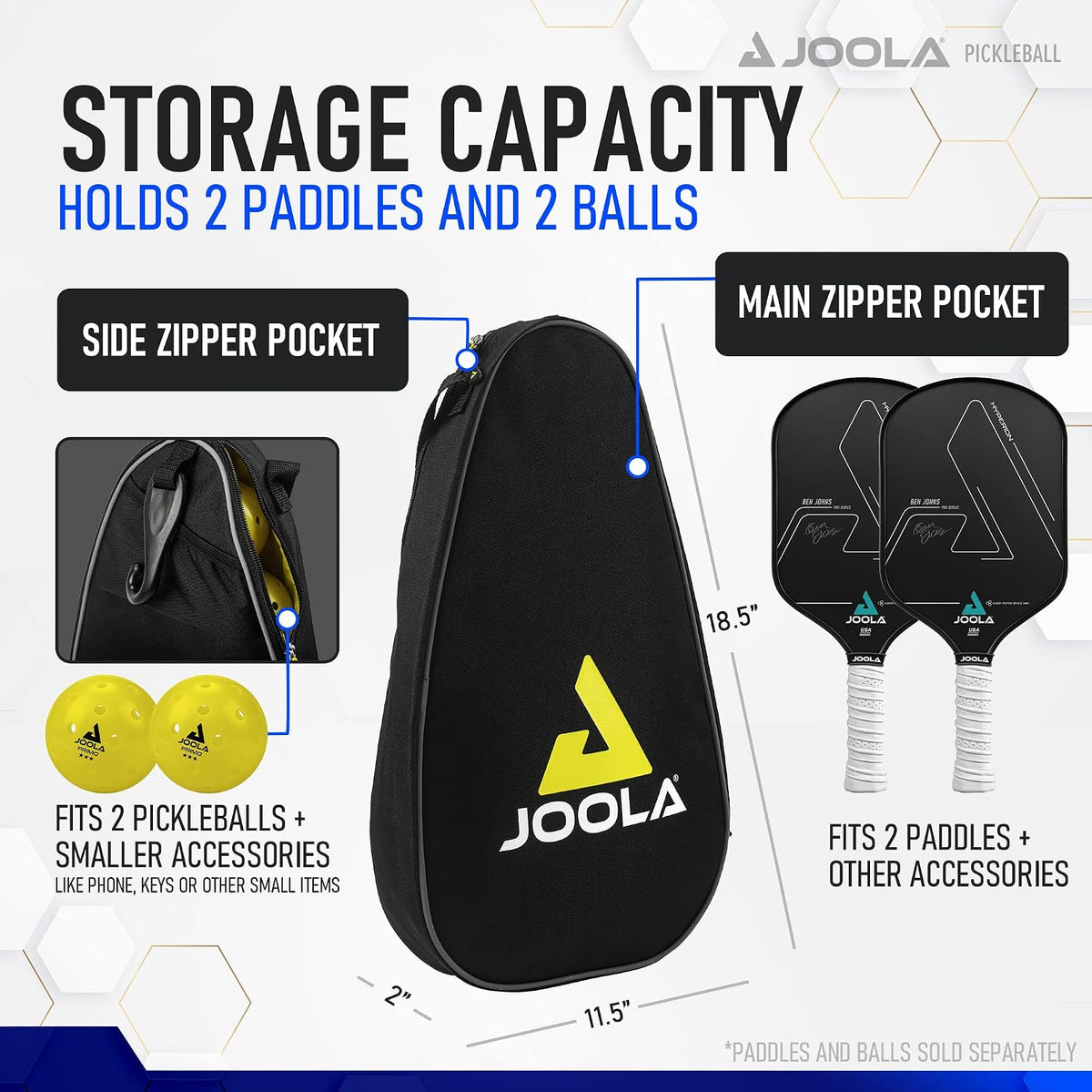 JOOLA Vision Duo Pickleball Paddle Bag