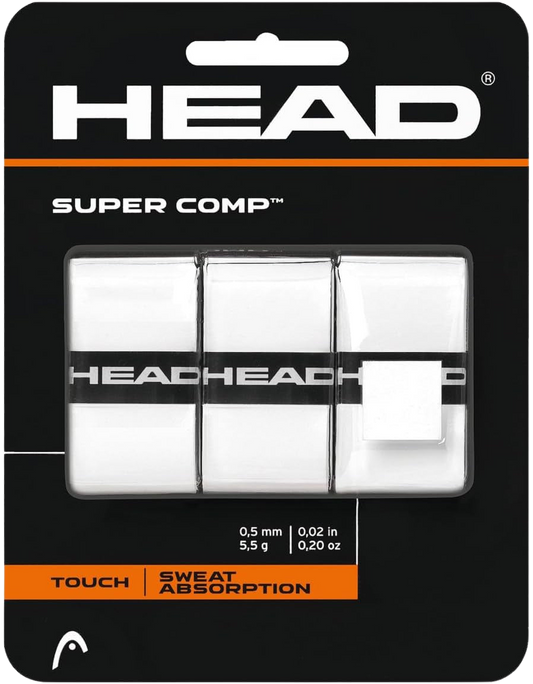Super Comp Overgrip - Paddle Grip Tape - 3-Pack, White