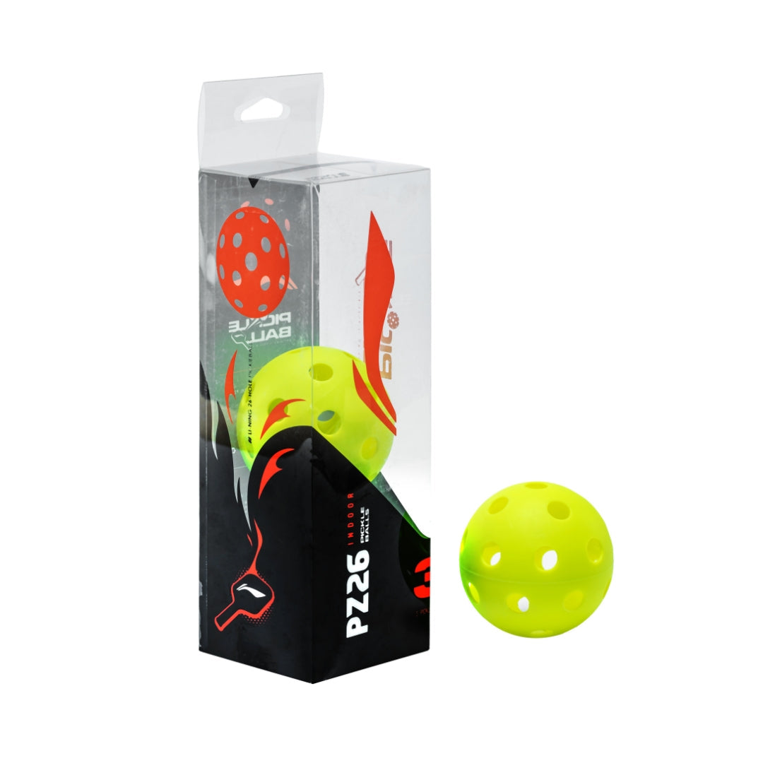 Li-Ning PZ26 Indoor Pickleballs (3-Pack)