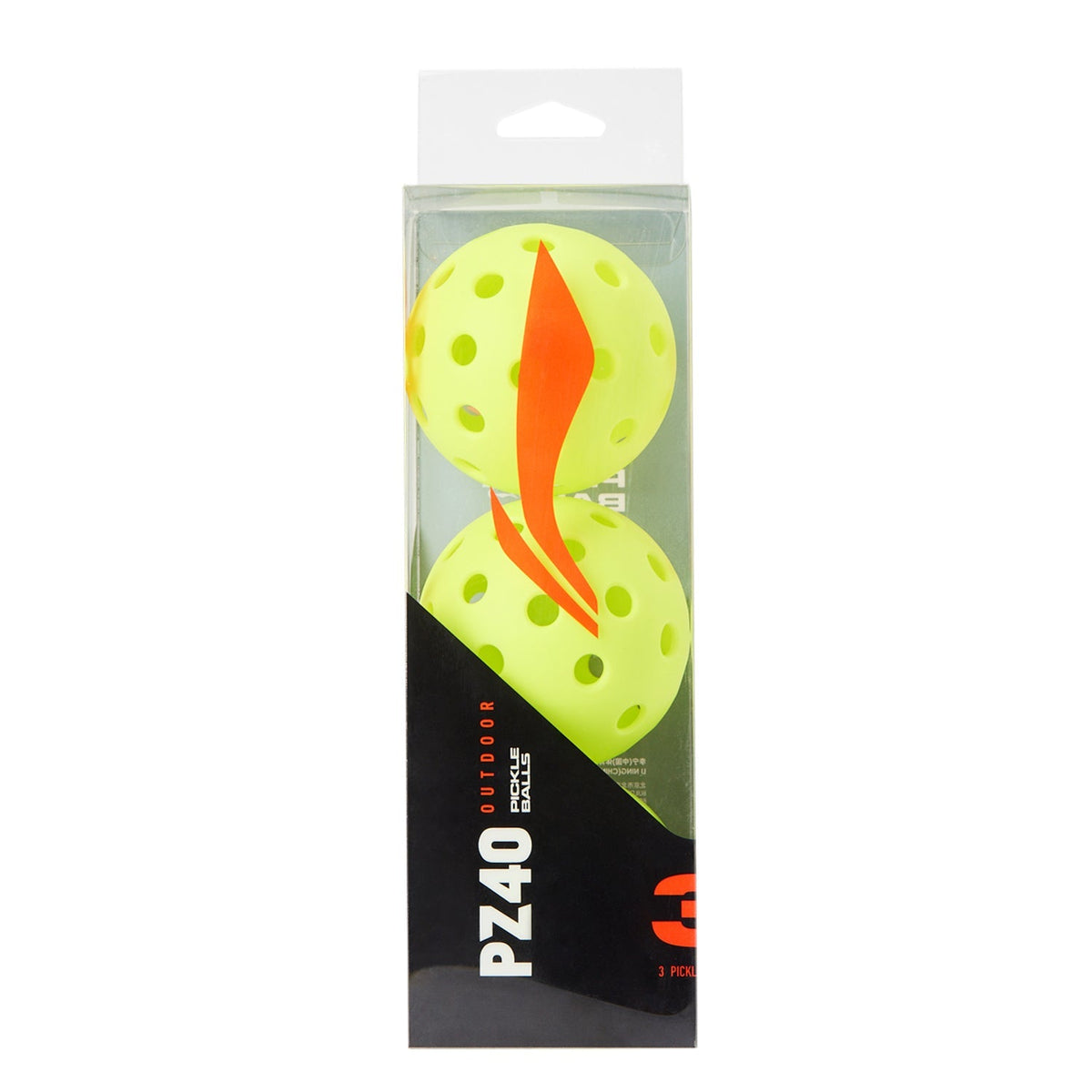 Li-Ning PZ40 Outdoor Pickleballs (3-Pack)