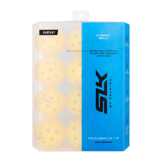 SLK Hybrid+ Pickleballs (12-Pack)