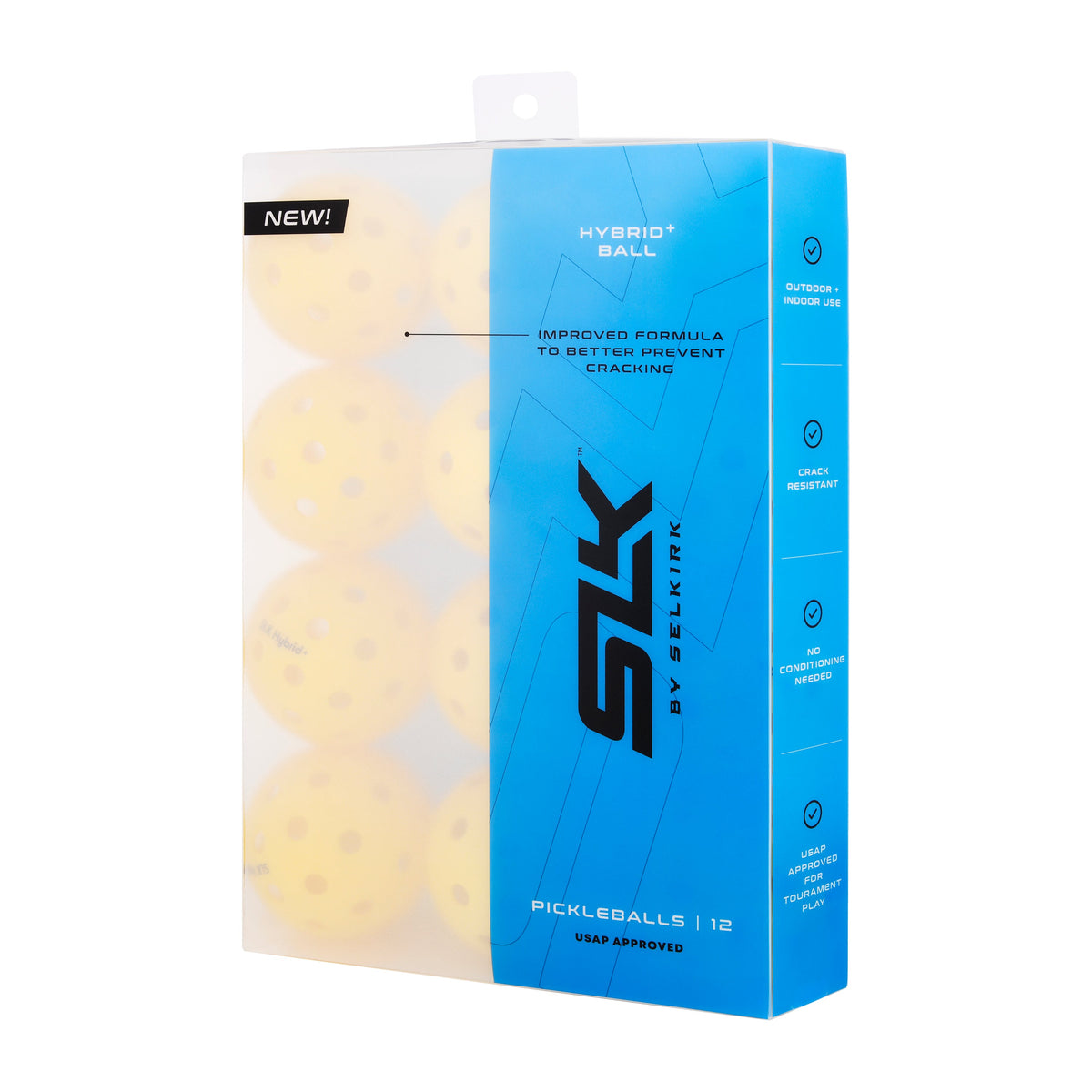 SLK Hybrid+ Pickleballs (12-Pack)
